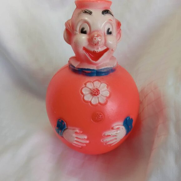 Vintage CLOWN ROLLY-POLLY Regal toy from the 1960s, musical toy - Picture 3 of 6